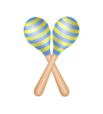 Pair of maracas clipart