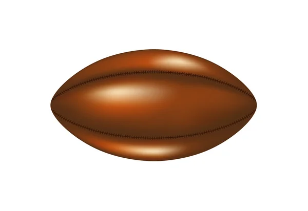 Bola de rugby retro — Vector de stock