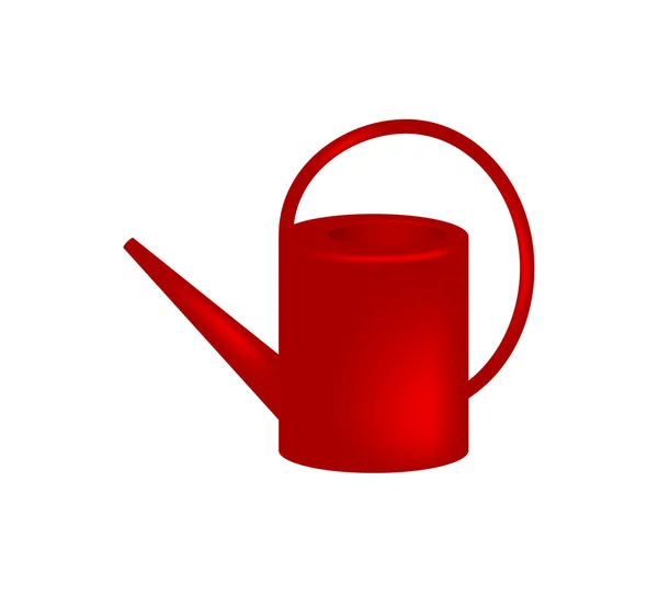 Красная банка для полива — стоковый вектор