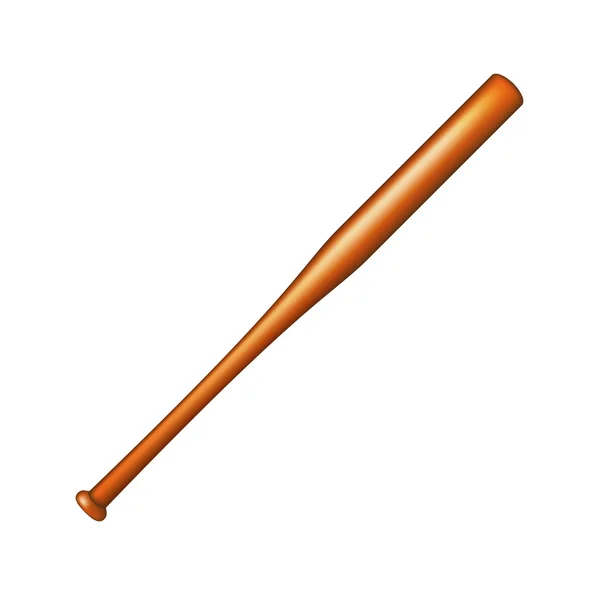 Деревянная бейсбольная бита — стоковый вектор
