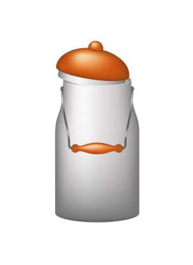 Retro aluminum can with a lid clipart