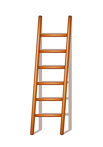 Escada de madeira — Vetor de Stock