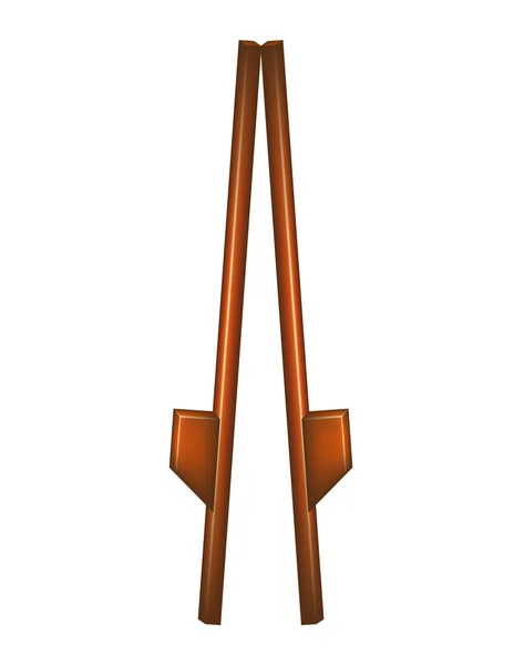 Wooden stilts — Stock Vector