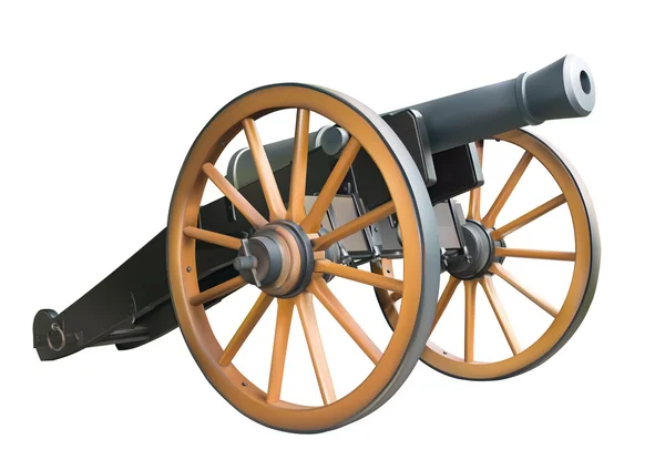 Старі гармати артилерії — стоковий вектор