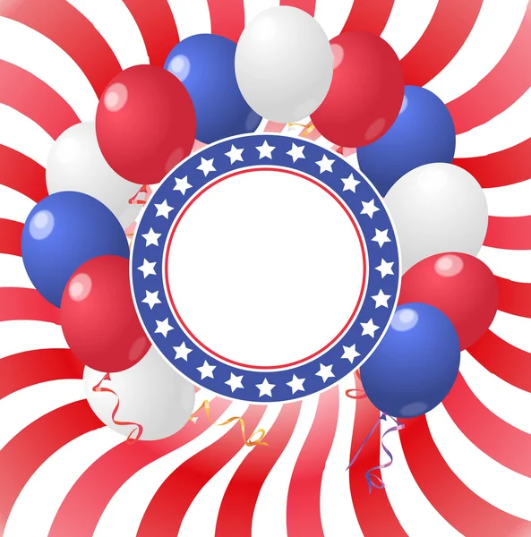 美国气球 — 图库矢量图片
