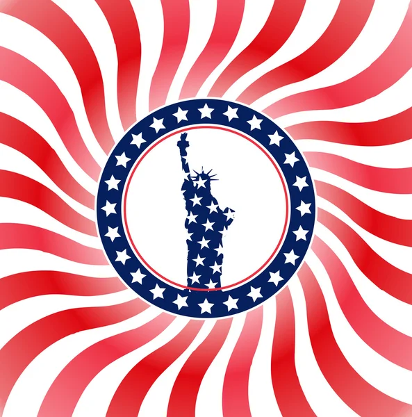 美国国旗自由 — 图库矢量图片