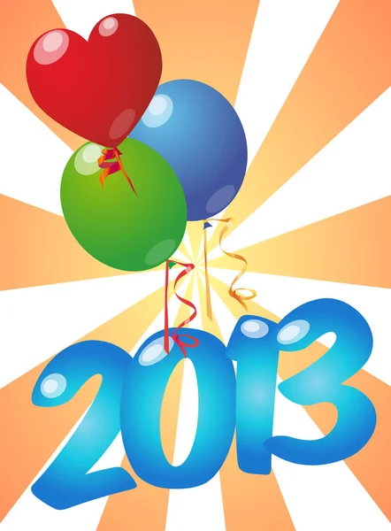 2013 ballonnen — Stockvector