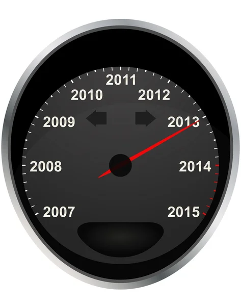 Kilometerzähler 2013 — Stockvektor