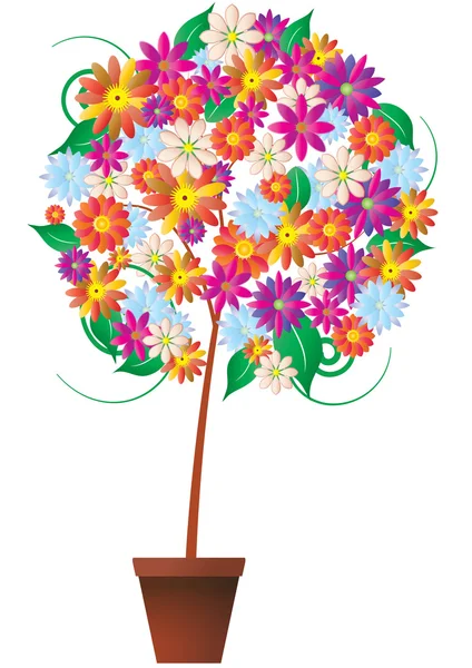 Plante florale — Image vectorielle