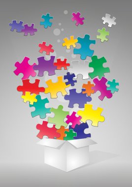 puzzle box clipart