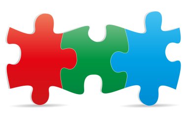 puzzle three clipart