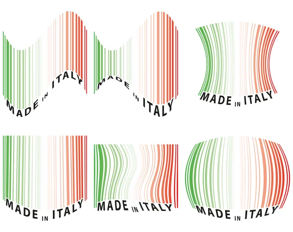 Barcode italien — Stockvektor