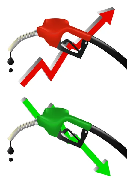 Economische benzinepomp — Stockvector