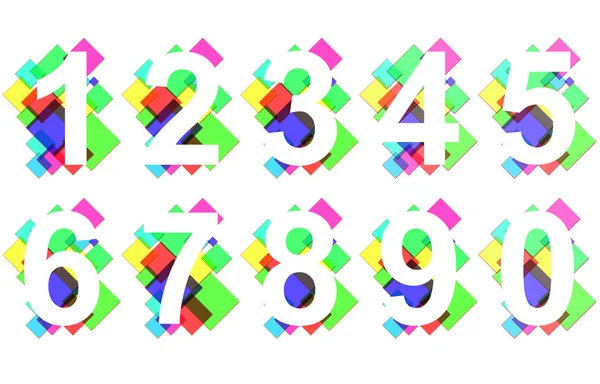 Numbers — Stock Vector