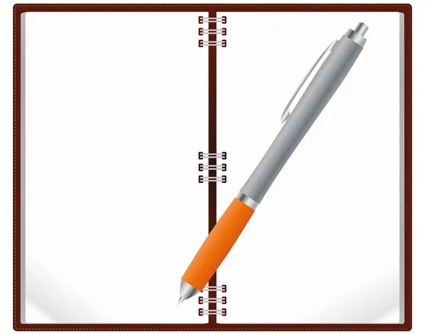 Σημειωματάριο στυλό — Διανυσματικό Αρχείο