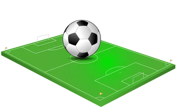 Field soccer — Stock Vector