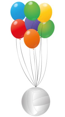 volley balloon clipart