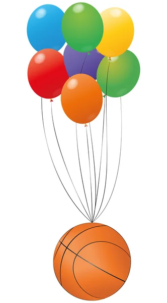 Basketball balloon — Stock Vector