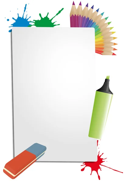Φύλλο χρώματος γραφείο — Διανυσματικό Αρχείο