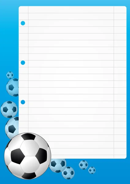 Feuille de soccer — Image vectorielle