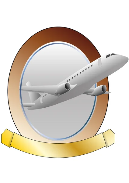 Vliegtuig frame — Stockvector