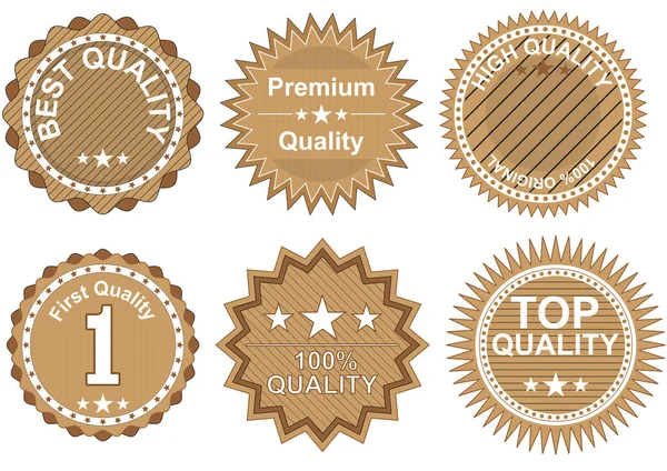 stock vector quality badges
