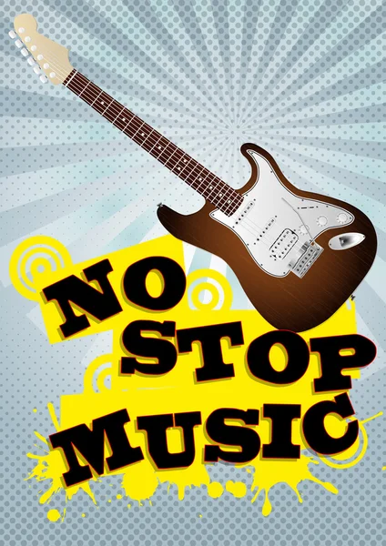 Stop müzik — Stok Vektör