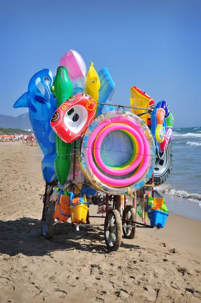 stock image Street vendor on the beach