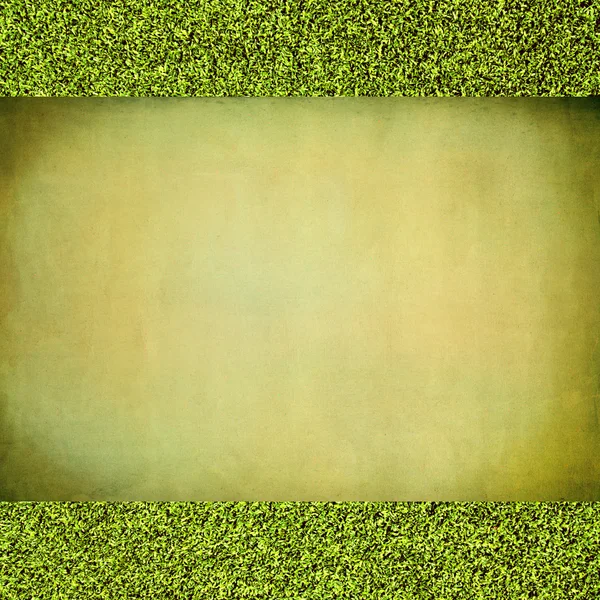 Oud papier op gras — Stockfoto