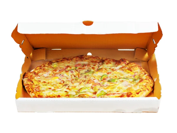 Pizza in box — Stock Photo, Image