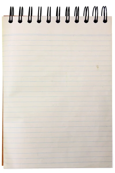 Gamla notebook med linje — Stockfoto