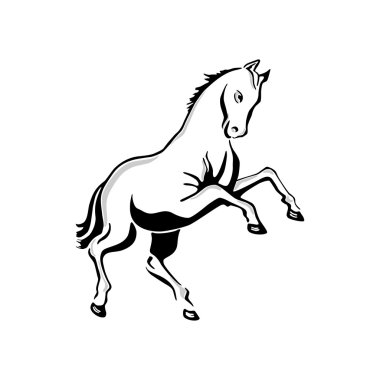 Horse sketch clipart