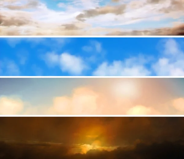 Bannières Sky — Image vectorielle