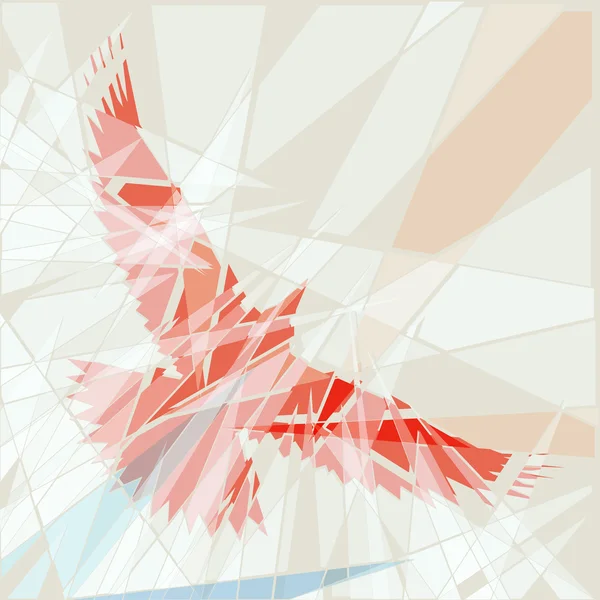 Червоний птах — стоковий вектор