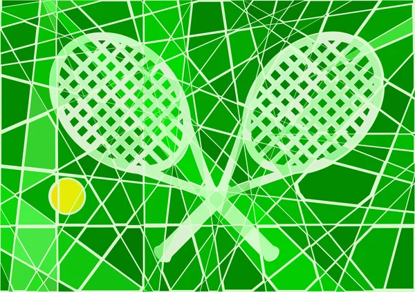Court de gazon tennis — Image vectorielle