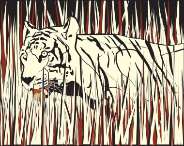 Tiger grass clipart