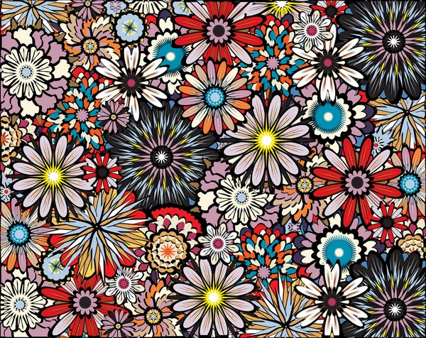 派手な花の壁紙ストックベクター ロイヤリティフリー派手な花の壁紙イラスト Depositphotos