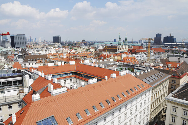 View over the city of Vienna, Austria