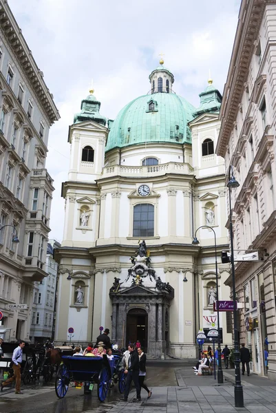 Kościół St. peters w Wiedniu — Zdjęcie stockowe