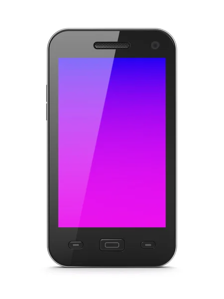 Belo smartphone no fundo branco — Fotografia de Stock