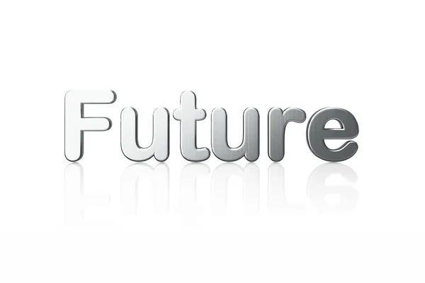 Tijdlijn concept: 3D-woord toekomst — Stockfoto