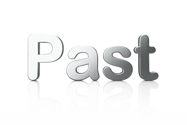 Tijdlijn concept: 3d woord verleden — Stockfoto