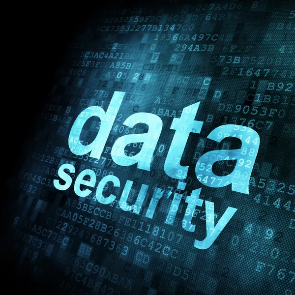 Concepto de seguridad: Datos en pantalla digital —  Fotos de Stock