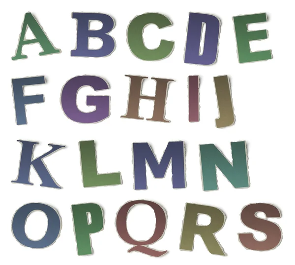 Kolekcja cyfr i liter, vintage alfabet, oparty na newspa — Zdjęcie stockowe