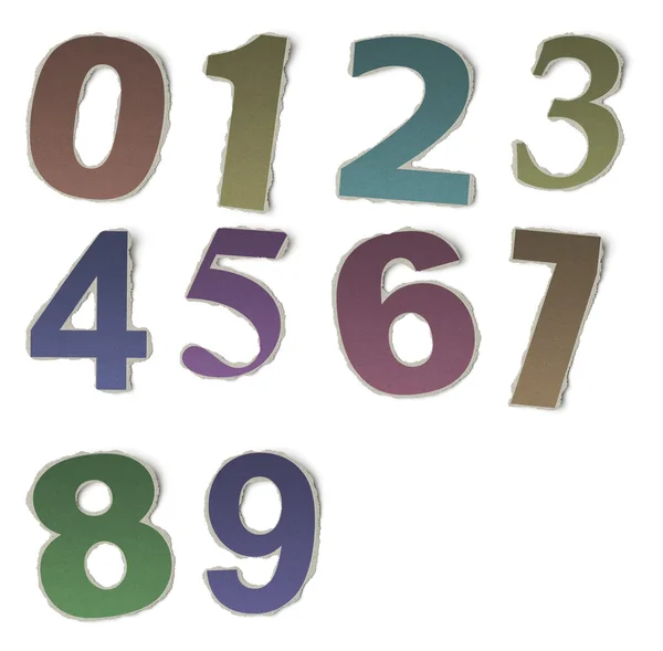 数字和字母的集合，复古字母 — 图库照片