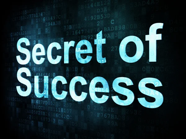 Yaşam tarzı kavramı: pixelated kelime başarı Secret — Stok fotoğraf