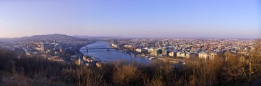 Budapeşte, Macaristan 'ın panoramik manzarası