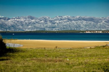 Queen's beach in Nin, Croatia clipart