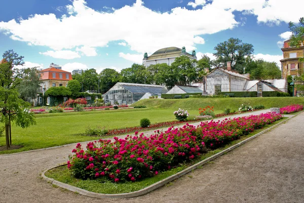 Jardín botánico en la ciudad de Zagreb — Foto de Stock