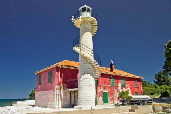 Faro de colores Puntamika en Zadar — Foto de Stock